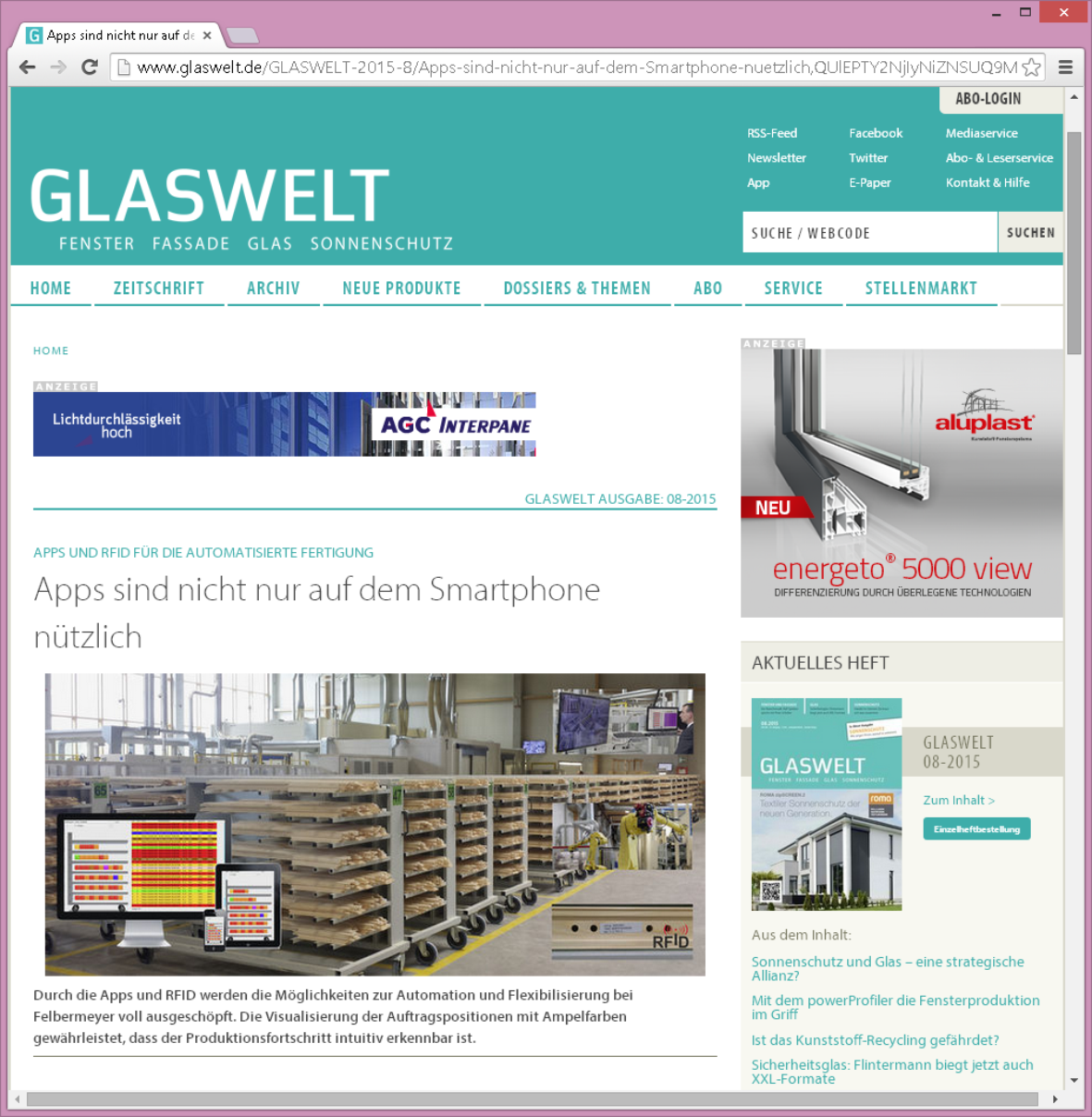 APP GLASWELT