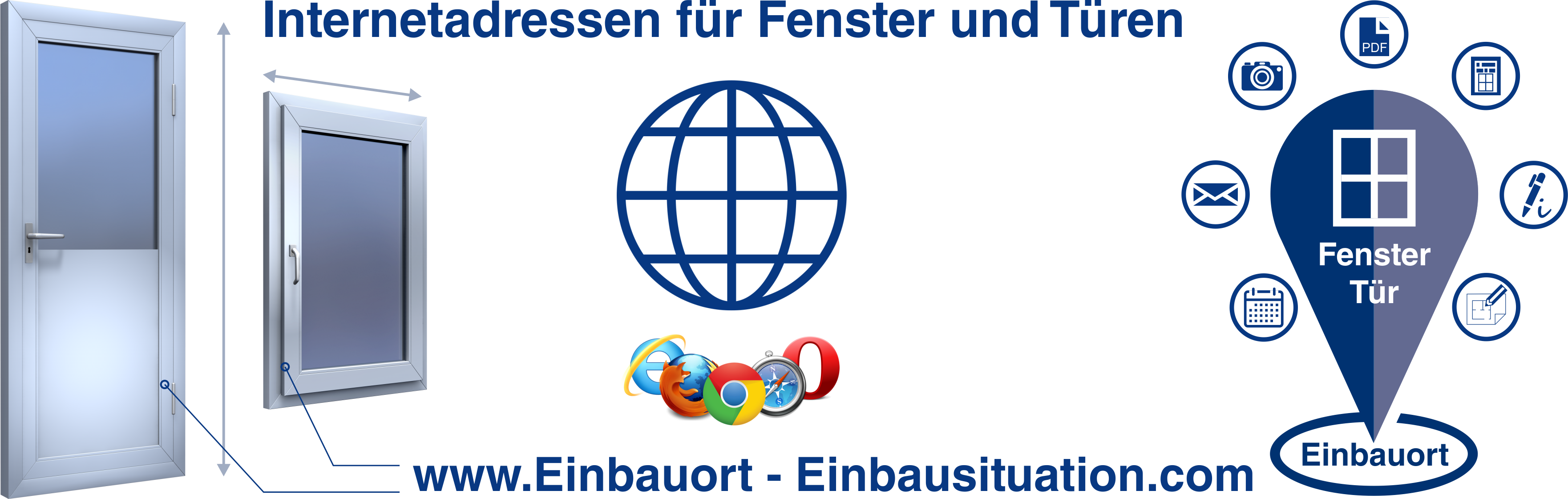 Internetadresse Fenster