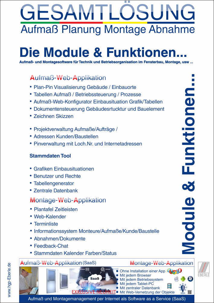ModuleFunktionen Aufma App