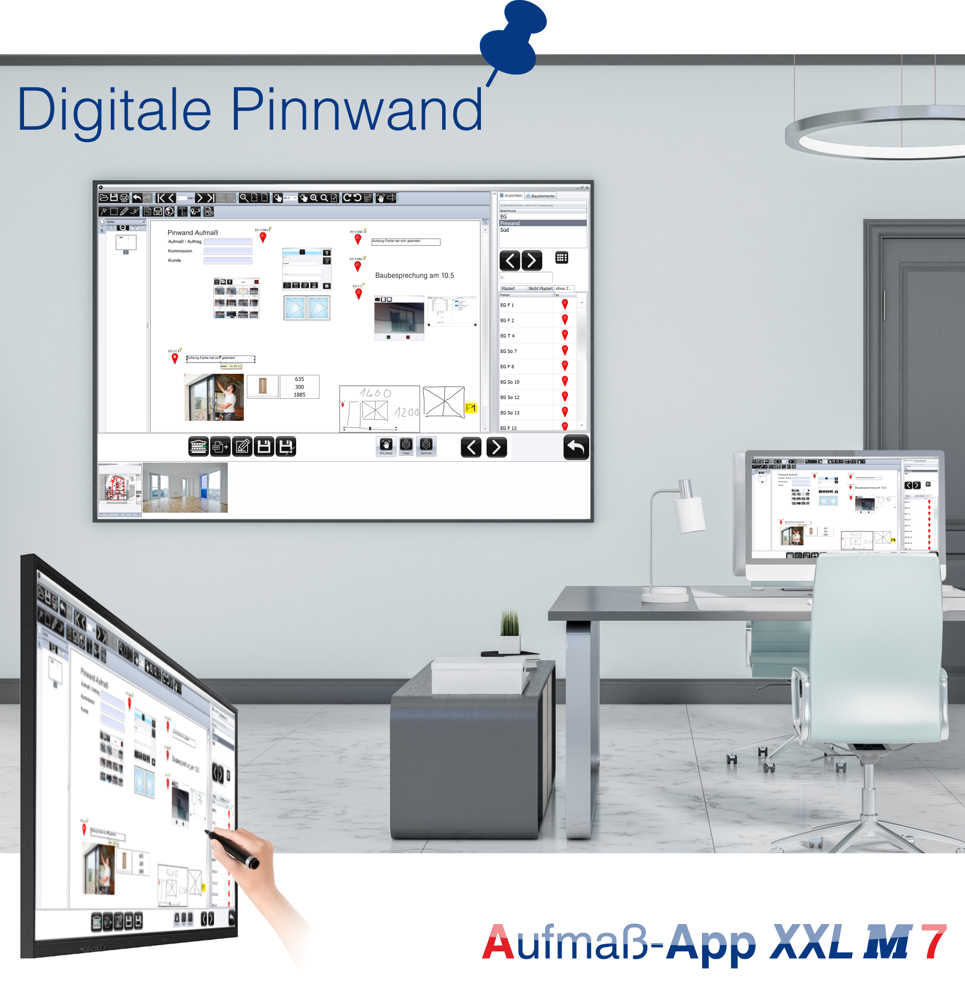 Montage Pinnwand Aufma� Manager