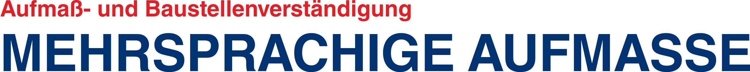 Aufmae mehrsprachig