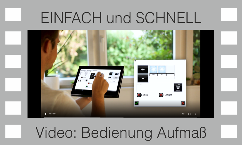 Bedienung Aufma