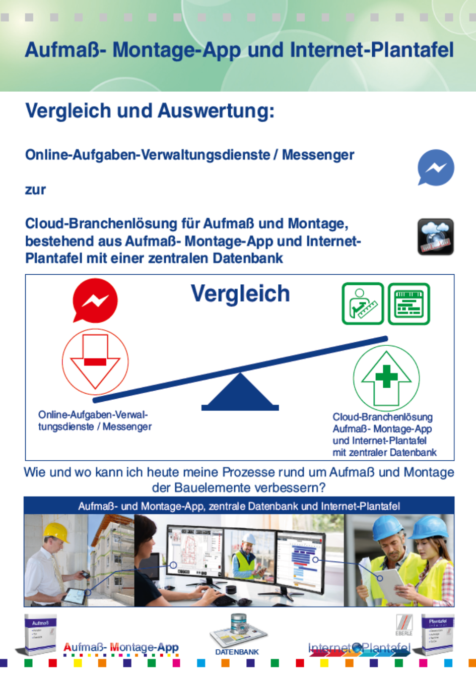 Vergleich Bild Messenger Online Plantafel Aufma App
