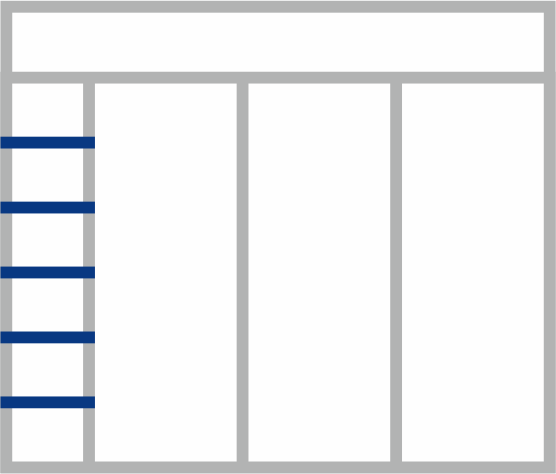 Zeitleiste  Datum horizontral Tag vertikal