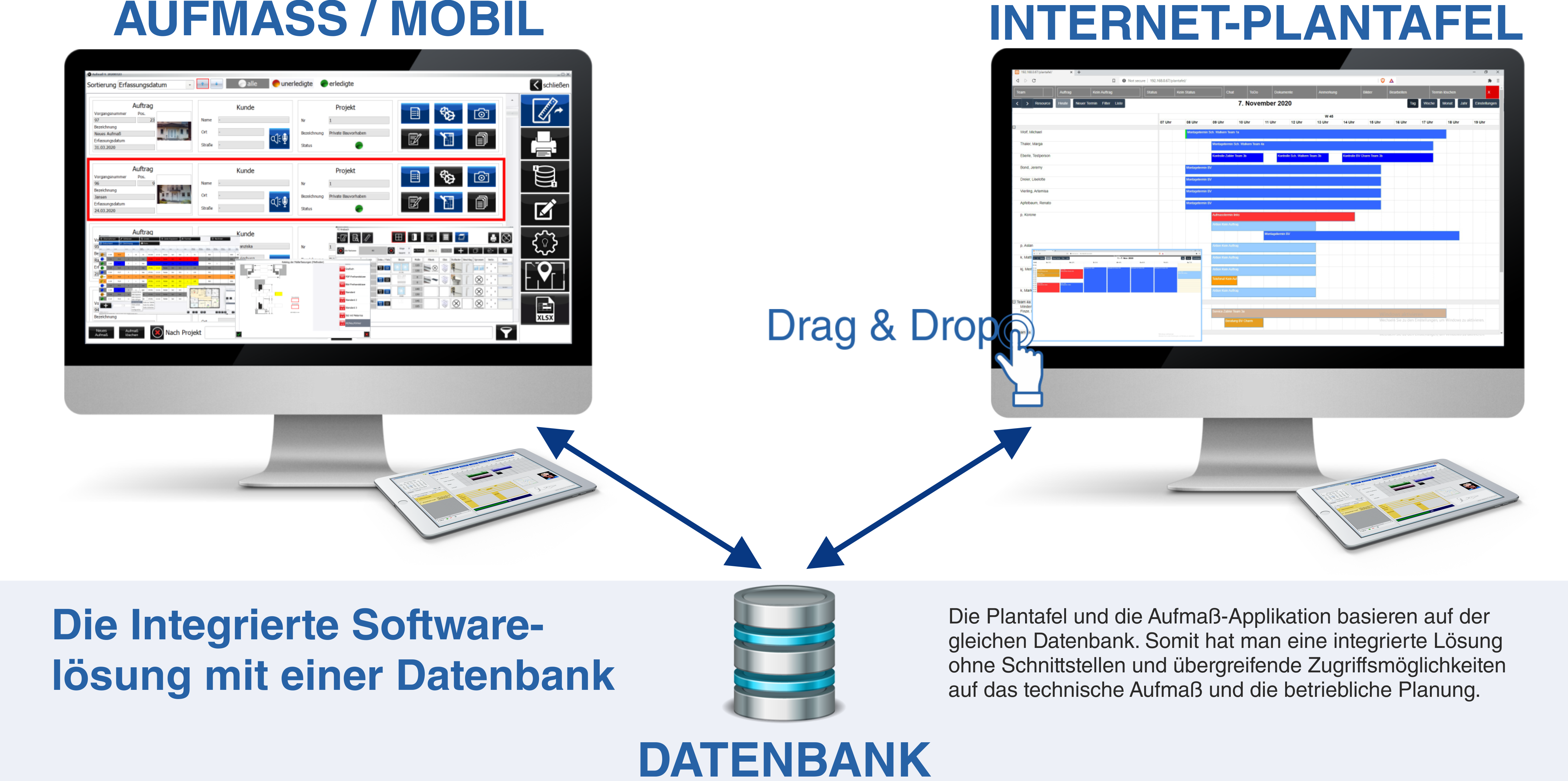 Aufma� Plantafel Integration