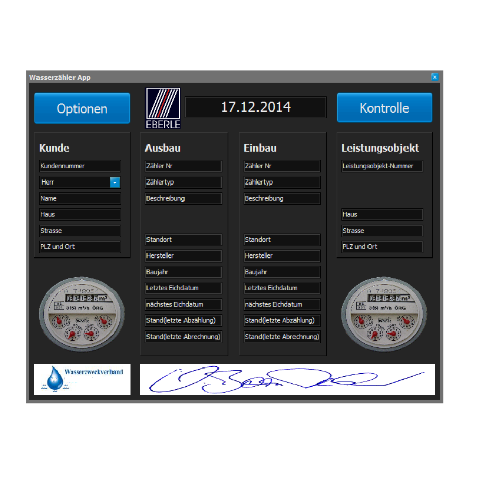 Wasserzhler Wechsel App