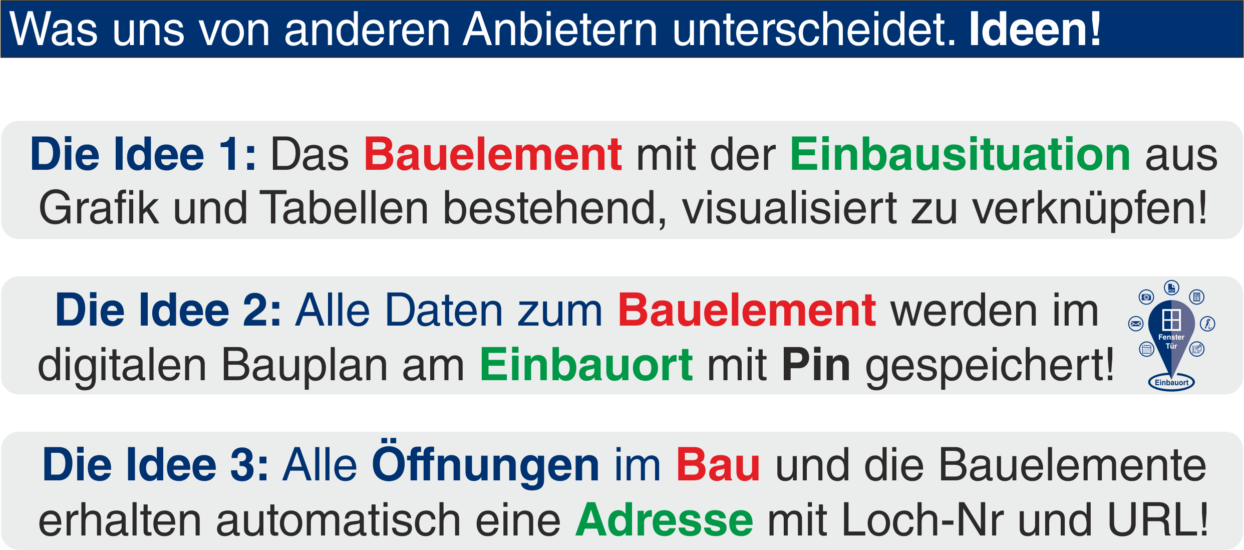Idee  1 2 3 Bauelement Loch-Nr