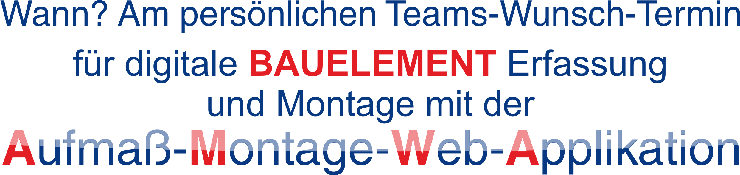 Aufma� Montage Profi Wunschtermin